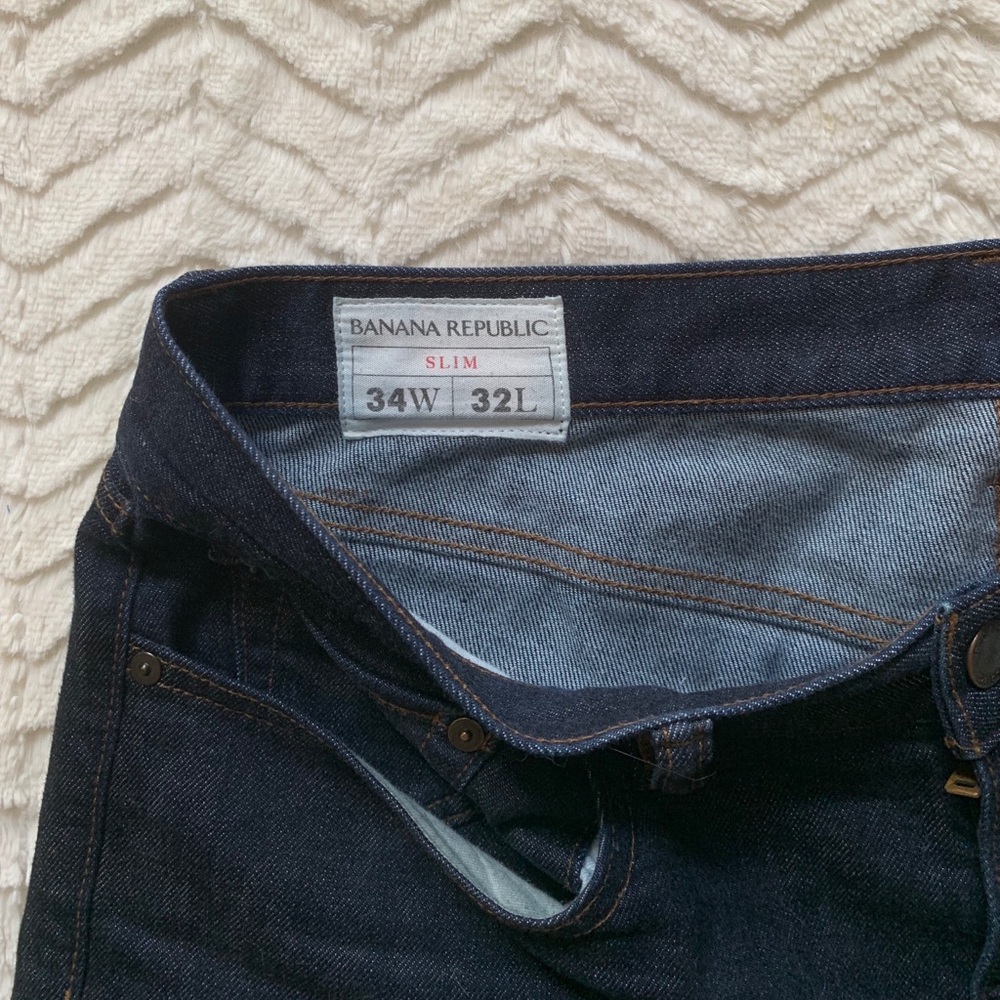 Banana Republic Slim Dark Wash Jean - Picture 4 of 6